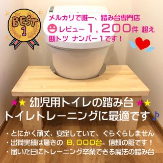 ラクマ１番人気！どんな子供も成功するトイトレ用踏み台【 撥水加工付き】  (補助便座)