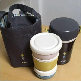 サーモス(THERMOS)のサーモス  保温 弁当  美品(弁当用品)