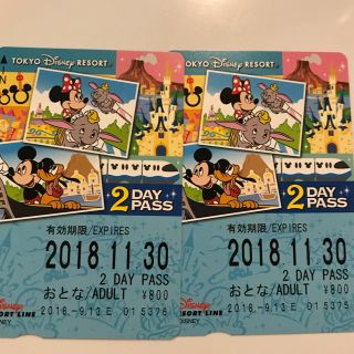 ディズニー(Disney)のディズニーリゾートライン 2DAY PASS(鉄道乗車券)