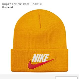 シュプリーム(Supreme)のsupreme nike beanie ビーニー イエロー 黄色(ニット帽/ビーニー)