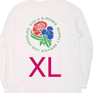 ロンハーマン(Ron Herman)の希少 【XL】ロングTシャツ VIOLA&ROSES ビオラ&ローゼス(Tシャツ/カットソー(七分/長袖))