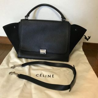 セリーヌ(celine)の正規品！セリーヌ トラペーズ スモール カーフスキン 2WAY ハンドバッグ (ショルダーバッグ)