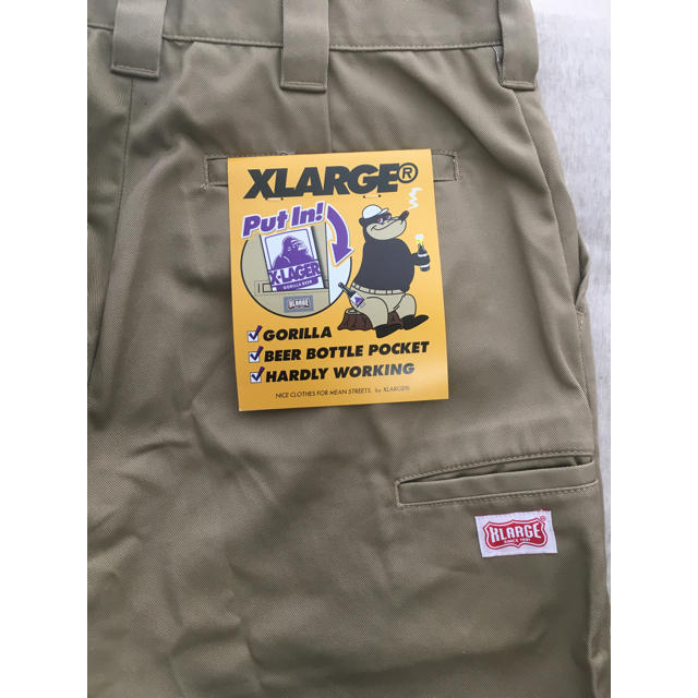 XLARGE(エクストララージ)のXLARGE パンツ ベージュ メンズのパンツ(ワークパンツ/カーゴパンツ)の商品写真