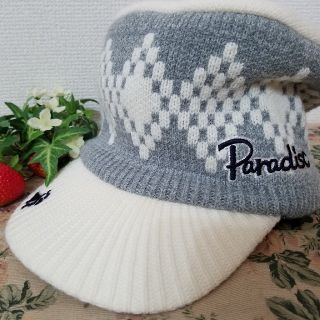 パラディーゾ(Paradiso)のParadiso ゴルフ用キャップ　ニット(ウエア)