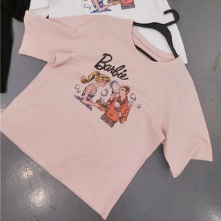 リリーブラウン(Lily Brown)のBarbieトップス(Tシャツ(半袖/袖なし))