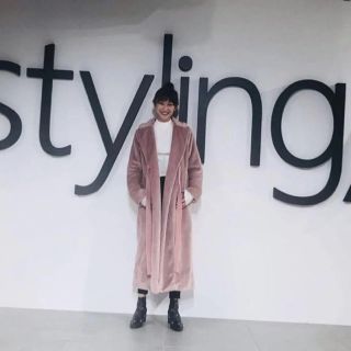 フレイアイディー(FRAY I.D)のstyling/ ケイシラハタ 17AW ファーフリーロングコート(ロングコート)