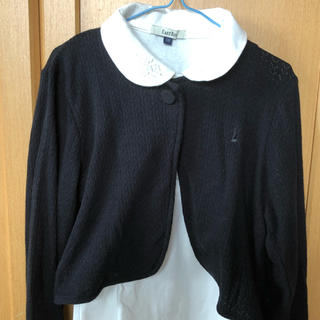 イーストボーイ(EASTBOY)のEASTBOY  カーディガン&丸襟ポロシャツ  130(Tシャツ/カットソー)