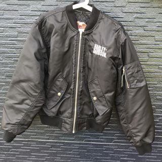 ハーレーダビッドソン(Harley Davidson)の【スパークリングワイン様専用】HARLEY-DAVIDSON MA-1BLACK(ブルゾン)