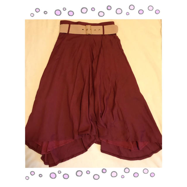 REDYAZEL(レディアゼル)のレディアゼル♡秋色ヘムスカート♡ベルト付 レディースのスカート(ロングスカート)の商品写真