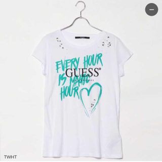 ゲス(GUESS)のGUESS ビジュートップス ロゴ 半袖 Tシャツ カットソー(Tシャツ(半袖/袖なし))