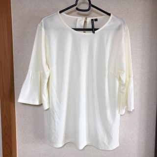 シマムラ(しまむら)の【新品・未使用】七分袖 ホワイト 白(Tシャツ(長袖/七分))