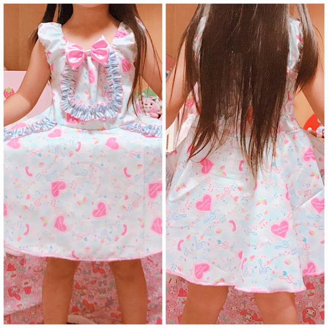 新作♡⑧フレアワンピース♡ キッズ/ベビー/マタニティのキッズ服女の子用(90cm~)(ワンピース)の商品写真