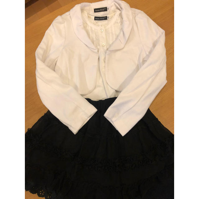 BeBe(ベベ)のbebe ☆ 3点セット（入学式に着用） キッズ/ベビー/マタニティのキッズ服女の子用(90cm~)(ドレス/フォーマル)の商品写真