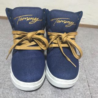 トミーガール(tommy girl)のtommy girl ハイカットデニムスニーカー(スニーカー)