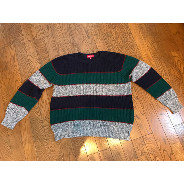 supreme Rib Crewneck Sweater M サイズ 14AW