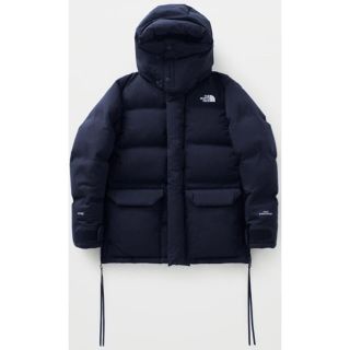 ハイク(HYKE)のHYKE × NORTH FACE ダウンジャケット ネイビー L(ダウンジャケット)