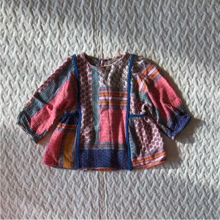 ザラキッズ(ZARA KIDS)のZARA baby☆ パッチワーク柄ブラウス(ブラウス)