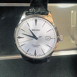 セイコー(SEIKO)のSEIKO SARB065 カクテルタイム 本クロコダイル革ベルト 美品(レザーベルト)