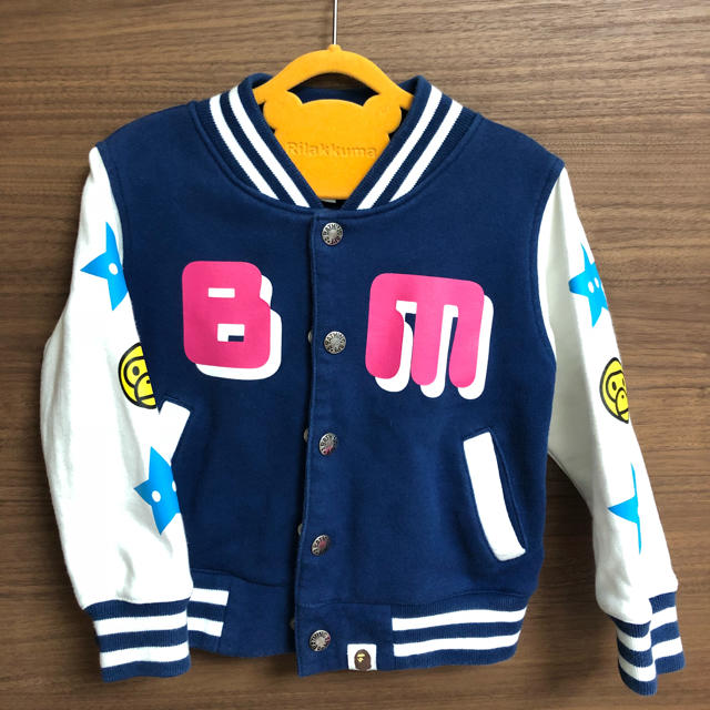 A BATHING APE(アベイシングエイプ)のエイプ スタジャン キッズ/ベビー/マタニティのキッズ服女の子用(90cm~)(ジャケット/上着)の商品写真