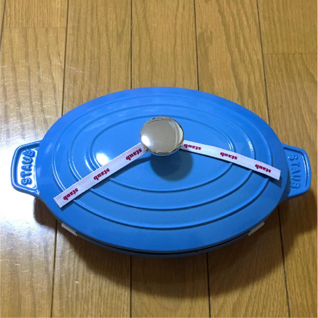STAUB - 完売品 ストウブ 限定 サックスブルー ホットプレート 23cm の ...