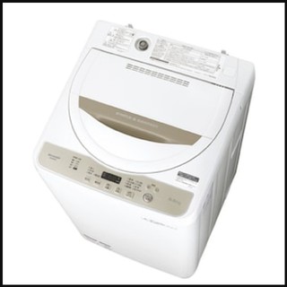 シャープ(SHARP)の2018年製 SHARP 全自動洗濯機 ゴールド(洗濯機)