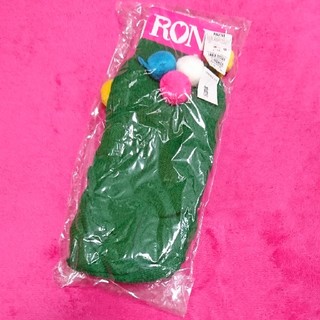 ロニィ(RONI)の新品●RONI●ポンポン付きレッグウォーマー●M(レッグウォーマー)