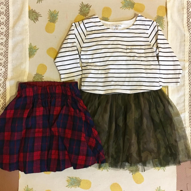 GLOBAL WORK(グローバルワーク)のGLOBAL WORK ワンピース・スカートセット キッズ/ベビー/マタニティのキッズ服女の子用(90cm~)(その他)の商品写真