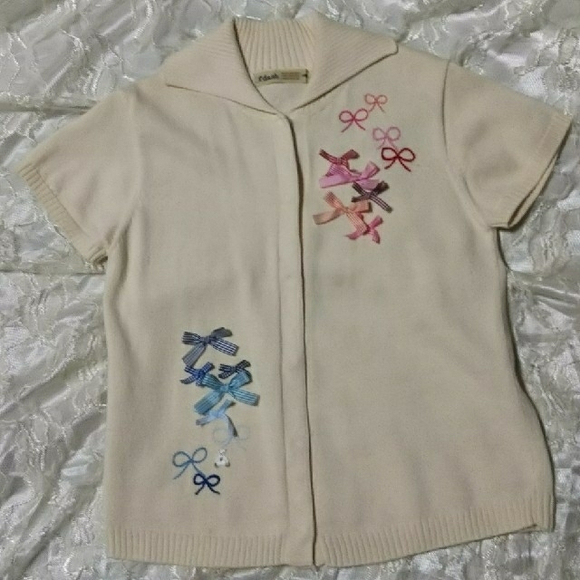 familiar(ファミリア)のfamiliar 半袖ニット 140  キッズ/ベビー/マタニティのキッズ服女の子用(90cm~)(ニット)の商品写真