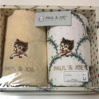 ポールアンドジョー(PAUL & JOE)のPAUL&JOE タオルセット 猫(タオル/バス用品)