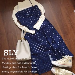 スライ(SLY)のSLYドットワンピース♡(ロングワンピース/マキシワンピース)