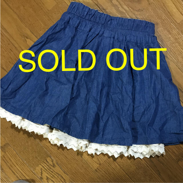 短期出品☆デニム地スカート 8枚ハギ レディースのスカート(ミニスカート)の商品写真