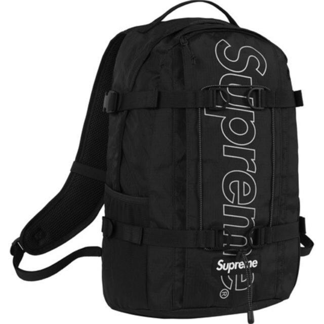 メンズsupreme backpack black 18aw