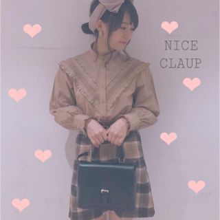 ワンアフターアナザーナイスクラップ(one after another NICE CLAUP)のスタンドカラーレース切替ブラウス♡マジェスティックレゴン、ダズリン、サンタモニカ(シャツ/ブラウス(長袖/七分))