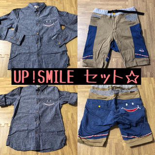 アップスタート(UPSTART)のUP!SMILE シャツ ハーフパンツ セット Mサイズ 最終値下げ(Tシャツ(長袖/七分))