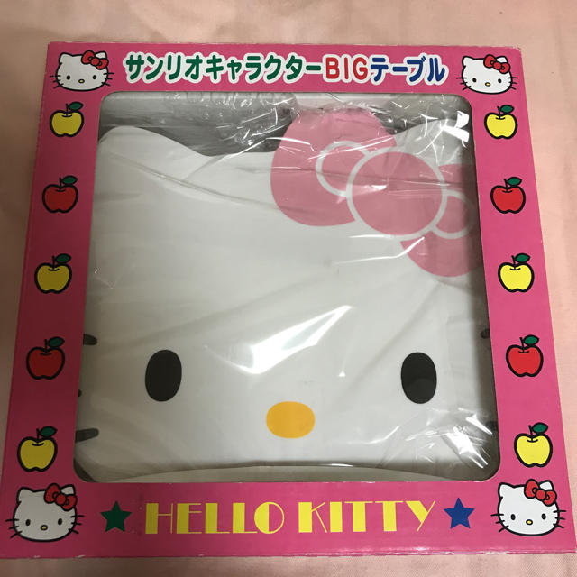 ハローキティ(ハローキティ)のサンリオキティBIGテーブル 新品😊 エンタメ/ホビーのおもちゃ/ぬいぐるみ(キャラクターグッズ)の商品写真