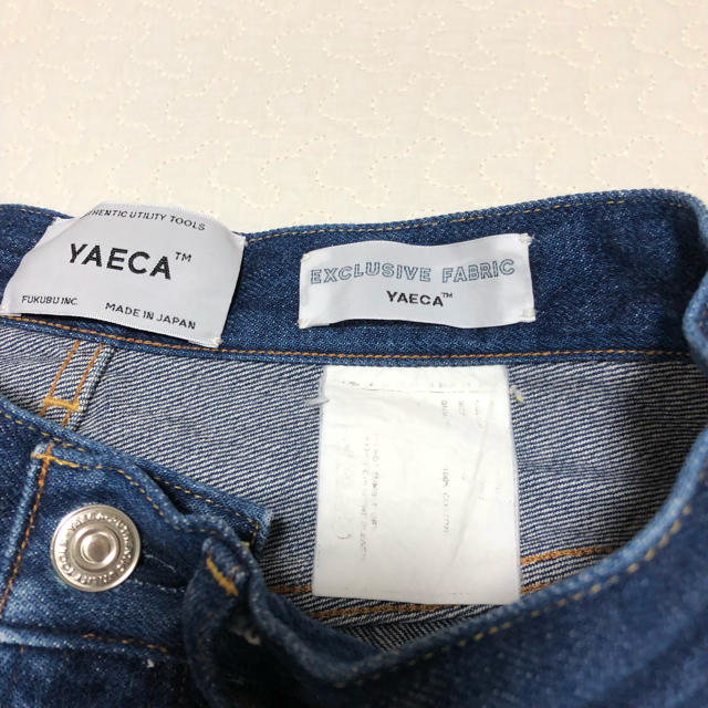 YAECA(ヤエカ)のyaeca ワイドテーパードデニム レディースのパンツ(デニム/ジーンズ)の商品写真