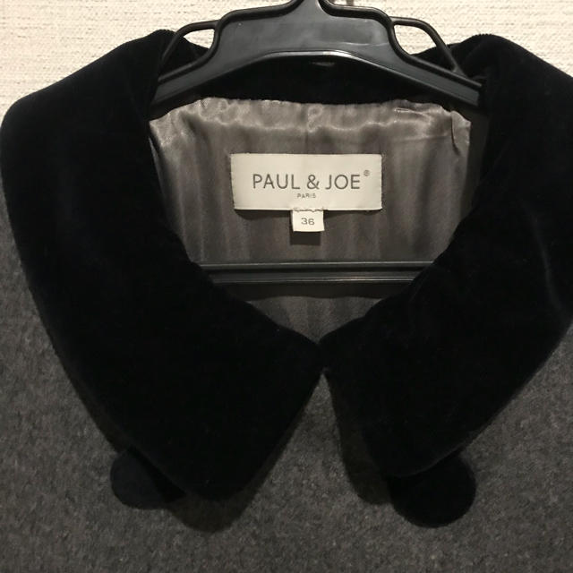 PAUL & JOE(ポールアンドジョー)のpaul&joe ベロア コート レディースのジャケット/アウター(ロングコート)の商品写真