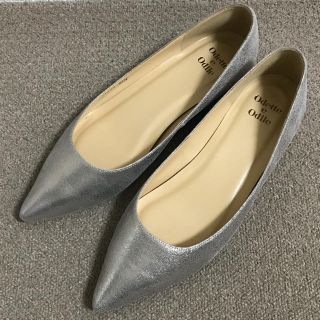 オデットエオディール(Odette e Odile)のオデットエオディール ポインテッドウエッジパンプス 24 24.5 シルバー(ハイヒール/パンプス)