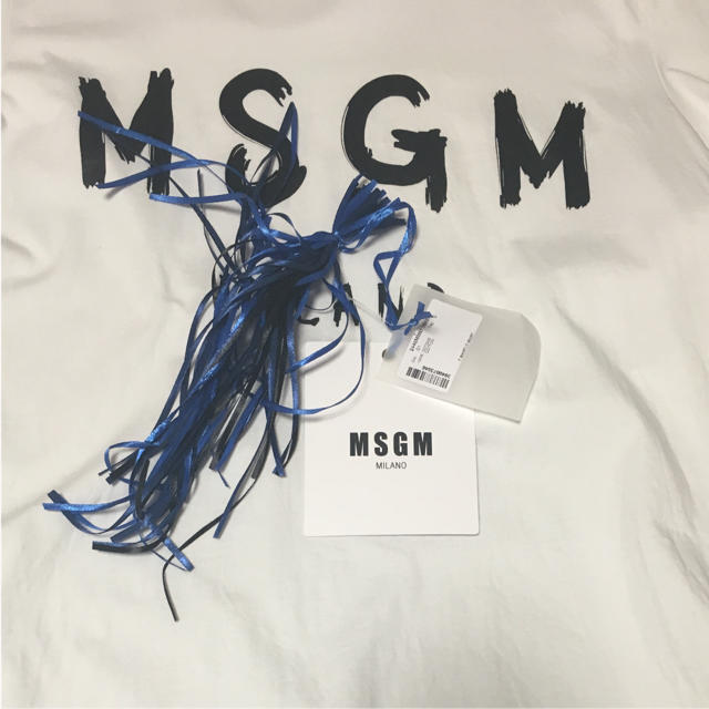 MSGM(エムエスジイエム)のMSGM tシャツ Sサイズ ホワイト メンズのトップス(Tシャツ/カットソー(七分/長袖))の商品写真