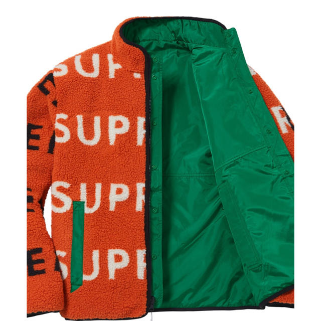 Supreme Reversible フリース オレンジ