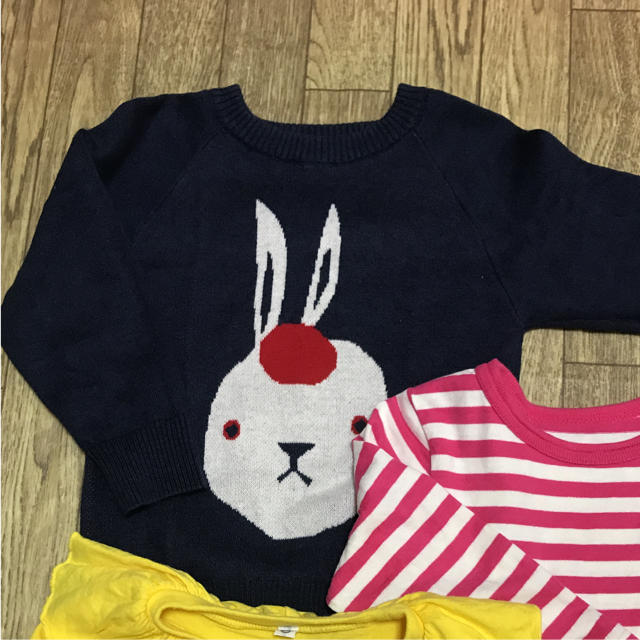 MARKEY'S(マーキーズ)のマーキーズ  ロンT、ニット セット 95 キッズ/ベビー/マタニティのキッズ服女の子用(90cm~)(Tシャツ/カットソー)の商品写真