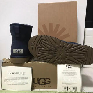 アグ(UGG)のUGG クラシックミニ 未使用 正規品  ネイビー US9 26.0cm(ブーツ)