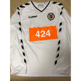 ヒュンメル(hummel)の【美品】HUMMEL X 424 ロングスリーブジャージ EU Sサイズ(Tシャツ/カットソー(七分/長袖))