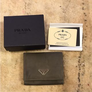 プラダ(PRADA)のプラダ 折財布 ダークグレー(財布)