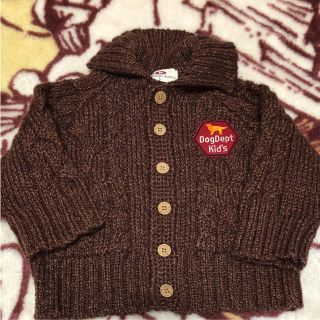 ドッグデプト(DOG DEPT)のDog Dept kids 80 ニットカーディガン(ニット/セーター)