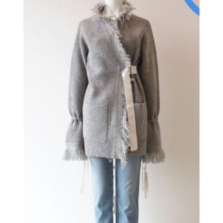 サカイ(sacai)のsacai フリンジ ニット カーディガン サカイ(カーディガン)