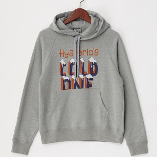 ヒステリックグラマー(HYSTERIC GLAMOUR)のHYSTERIC GLAMOUR グレー ロゴパーカー(パーカー)