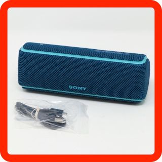 ソニー(SONY)の美品◯SONY Bluetooth スピーカー SRS-XB21 ブルー 青 (スピーカー)