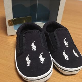 ラルフローレン(Ralph Lauren)の美品 ラルフローレン ベビーシューズ ファーストシューズ 10センチ(スリッポン)