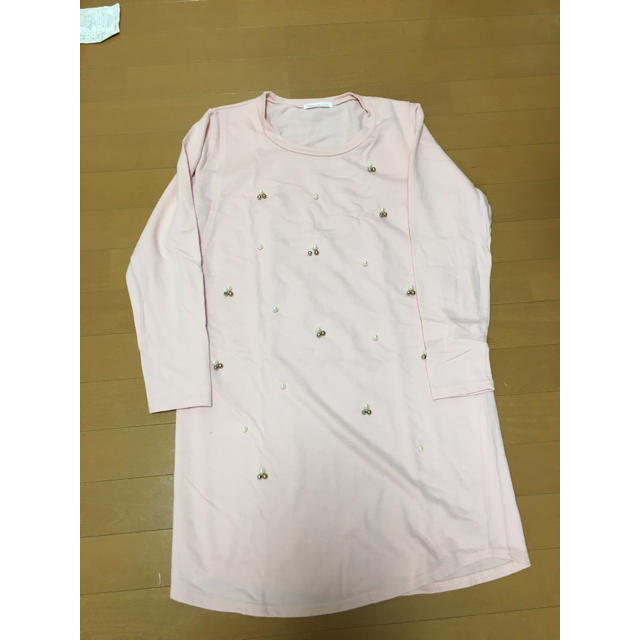 授乳服 Lサイズ ピンクパール キッズ/ベビー/マタニティのマタニティ(マタニティワンピース)の商品写真